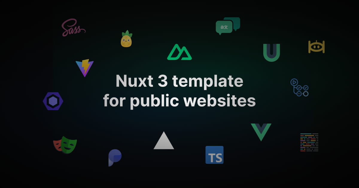 Nuxt 3 template for public websites